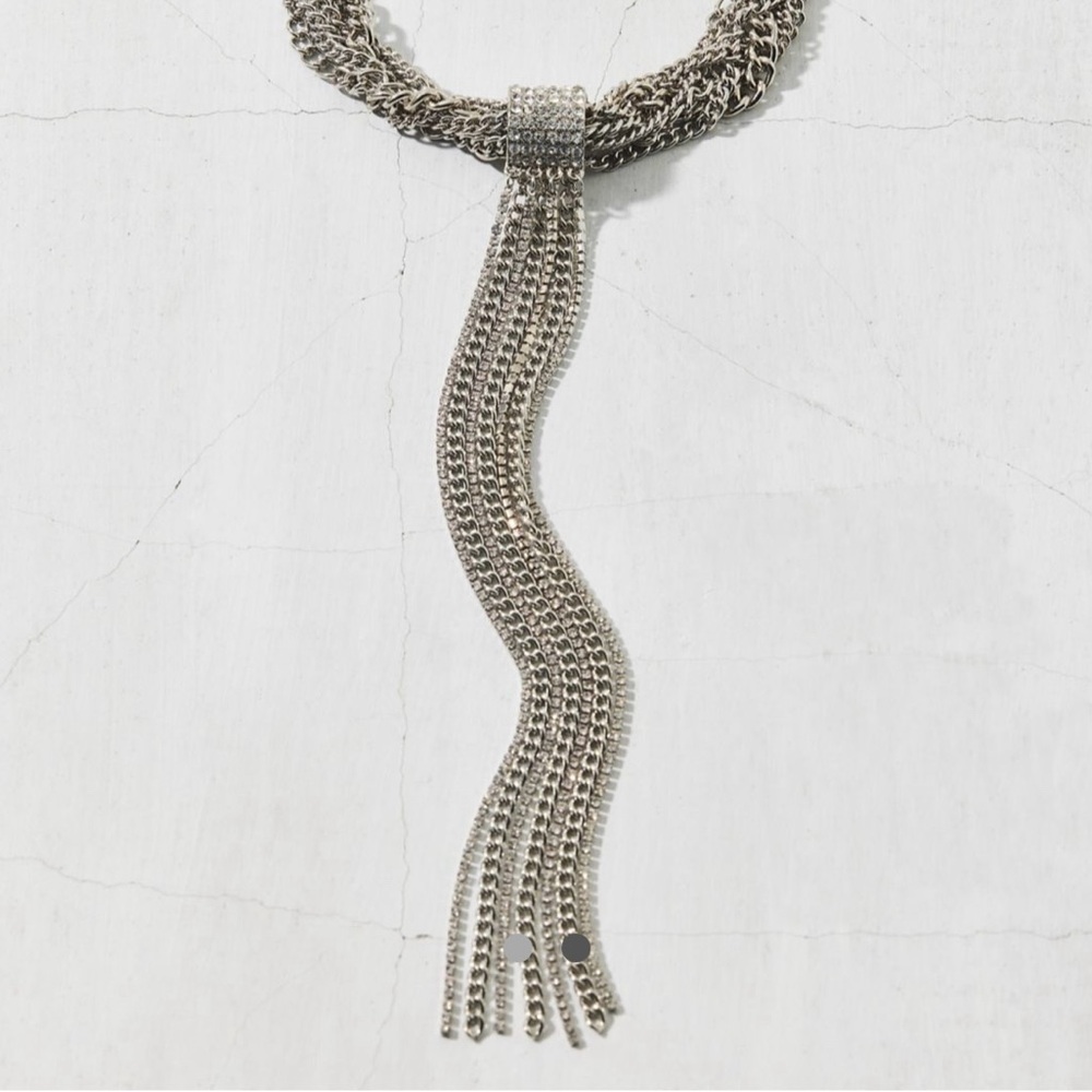 NWT Urban Outfitters Rhinestones Choker Necklace 14 inches - Picture 1 of 6
